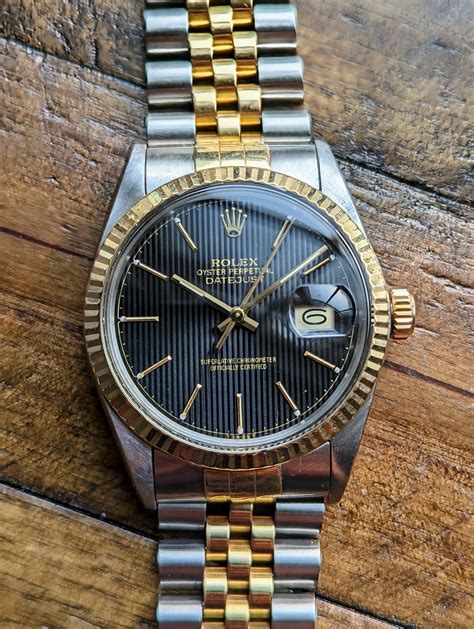 rolex datejust 16013 tapestry dial|rolex datejust 16013 price.